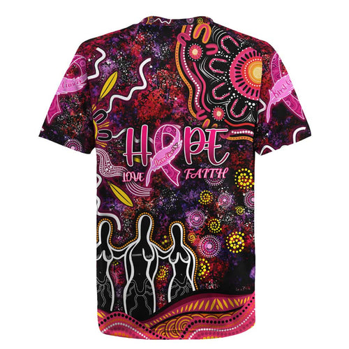 Breast Cancer Aboriginal Rugby Jersey Australian Indigenous Never Give Up - Faith Hope Love