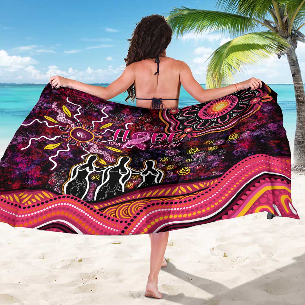 Breast Cancer Aboriginal Sarong Australian Indigenous Never Give Up - Faith Hope Love