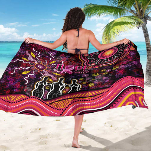 Breast Cancer Aboriginal Sarong Australian Indigenous Never Give Up - Faith Hope Love