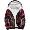 Breast Cancer Aboriginal Sherpa Hoodie Australian Indigenous Never Give Up - Faith Hope Love