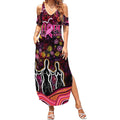 Breast Cancer Aboriginal Summer Maxi Dress Australian Indigenous Never Give Up - Faith Hope Love