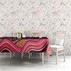 Breast Cancer Aboriginal Tablecloth Australian Indigenous Never Give Up - Faith Hope Love
