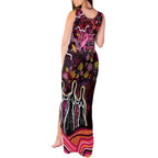 Breast Cancer Aboriginal Tank Maxi Dress Australian Indigenous Never Give Up - Faith Hope Love