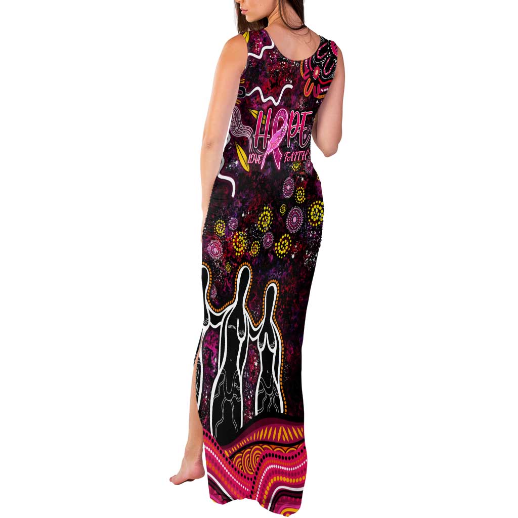 Breast Cancer Aboriginal Tank Maxi Dress Australian Indigenous Never Give Up - Faith Hope Love