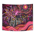 Breast Cancer Aboriginal Tapestry Australian Indigenous Never Give Up - Faith Hope Love