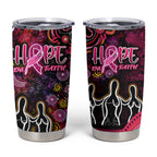 Breast Cancer Aboriginal Tumbler Cup Australian Indigenous Never Give Up - Faith Hope Love
