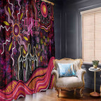 Breast Cancer Aboriginal Window Curtain Australian Indigenous Never Give Up - Faith Hope Love