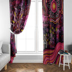 Breast Cancer Aboriginal Window Curtain Australian Indigenous Never Give Up - Faith Hope Love