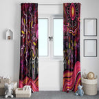 Breast Cancer Aboriginal Window Curtain Australian Indigenous Never Give Up - Faith Hope Love