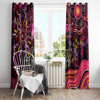 Breast Cancer Aboriginal Window Curtain Australian Indigenous Never Give Up - Faith Hope Love