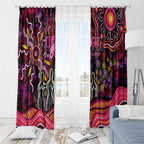 Breast Cancer Aboriginal Window Curtain Australian Indigenous Never Give Up - Faith Hope Love