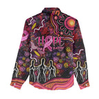 Breast Cancer Aboriginal Women Casual Shirt Australian Indigenous Never Give Up - Faith Hope Love