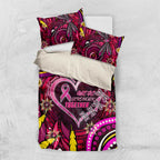 Breast Cancer Dragonfly Aboriginal Bedding Set We're Stronger Together