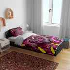 Breast Cancer Dragonfly Aboriginal Bedding Set We're Stronger Together