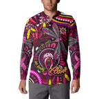 Breast Cancer Dragonfly Aboriginal Button Sweatshirt We're Stronger Together