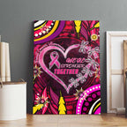 Breast Cancer Dragonfly Aboriginal Canvas Wall Art We're Stronger Together