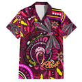Breast Cancer Dragonfly Aboriginal Family Matching Long Sleeve Bodycon Dress and Hawaiian Shirt We're Stronger Together