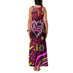 Breast Cancer Dragonfly Aboriginal Family Matching Tank Maxi Dress and Hawaiian Shirt We're Stronger Together