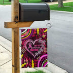 Breast Cancer Dragonfly Aboriginal Garden Flag We're Stronger Together
