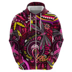 Breast Cancer Dragonfly Aboriginal Hoodie We're Stronger Together