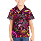 Breast Cancer Dragonfly Aboriginal Kid Hawaiian Shirt We're Stronger Together