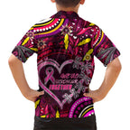 Breast Cancer Dragonfly Aboriginal Kid Hawaiian Shirt We're Stronger Together
