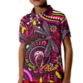 Breast Cancer Dragonfly Aboriginal Kid Polo Shirt We're Stronger Together