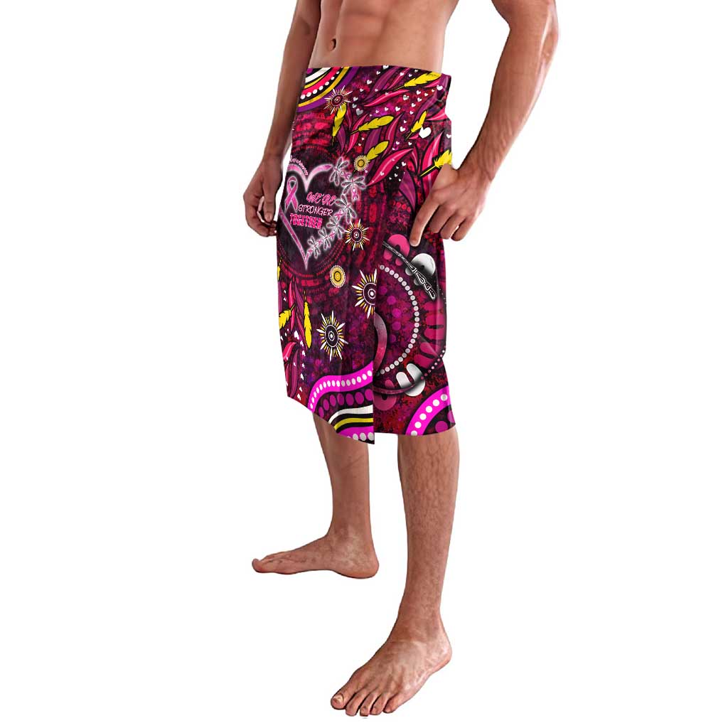 Breast Cancer Dragonfly Aboriginal Lavalava We're Stronger Together