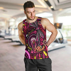Breast Cancer Dragonfly Aboriginal Men Tank Top We're Stronger Together