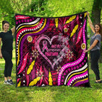 Breast Cancer Dragonfly Aboriginal Quilt We're Stronger Together