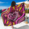 Breast Cancer Dragonfly Aboriginal Sarong We're Stronger Together