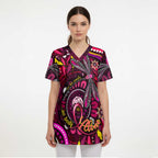 Breast Cancer Dragonfly Aboriginal Scrub Top We're Stronger Together - Aussie Hoodie