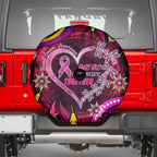 Breast Cancer Dragonfly Aboriginal Spare Tire Cover We're Stronger Together