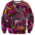 Breast Cancer Dragonfly Aboriginal Sweatshirt We're Stronger Together