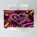 Breast Cancer Dragonfly Aboriginal Tablecloth We're Stronger Together