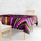Breast Cancer Dragonfly Aboriginal Tablecloth We're Stronger Together