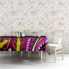Breast Cancer Dragonfly Aboriginal Tablecloth We're Stronger Together