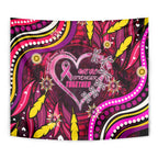 Breast Cancer Dragonfly Aboriginal Tapestry We're Stronger Together