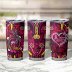 Breast Cancer Dragonfly Aboriginal Tumbler Cup We're Stronger Together