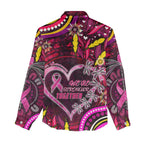 Breast Cancer Dragonfly Aboriginal Women Casual Shirt We're Stronger Together