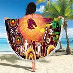 NAIDOC Week 2025 Broncos Rugby Beach Blanket Aboriginal Dot Painting