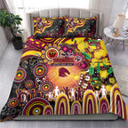 NAIDOC Week 2025 Broncos Rugby Bedding Set Aboriginal Dot Painting