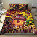 NAIDOC Week 2025 Broncos Rugby Bedding Set Aboriginal Dot Painting