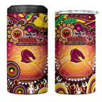 NAIDOC Week 2025 Broncos Rugby 4 in 1 Can Cooler Tumbler Aboriginal Dot Painting