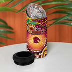 NAIDOC Week 2025 Broncos Rugby 4 in 1 Can Cooler Tumbler Aboriginal Dot Painting
