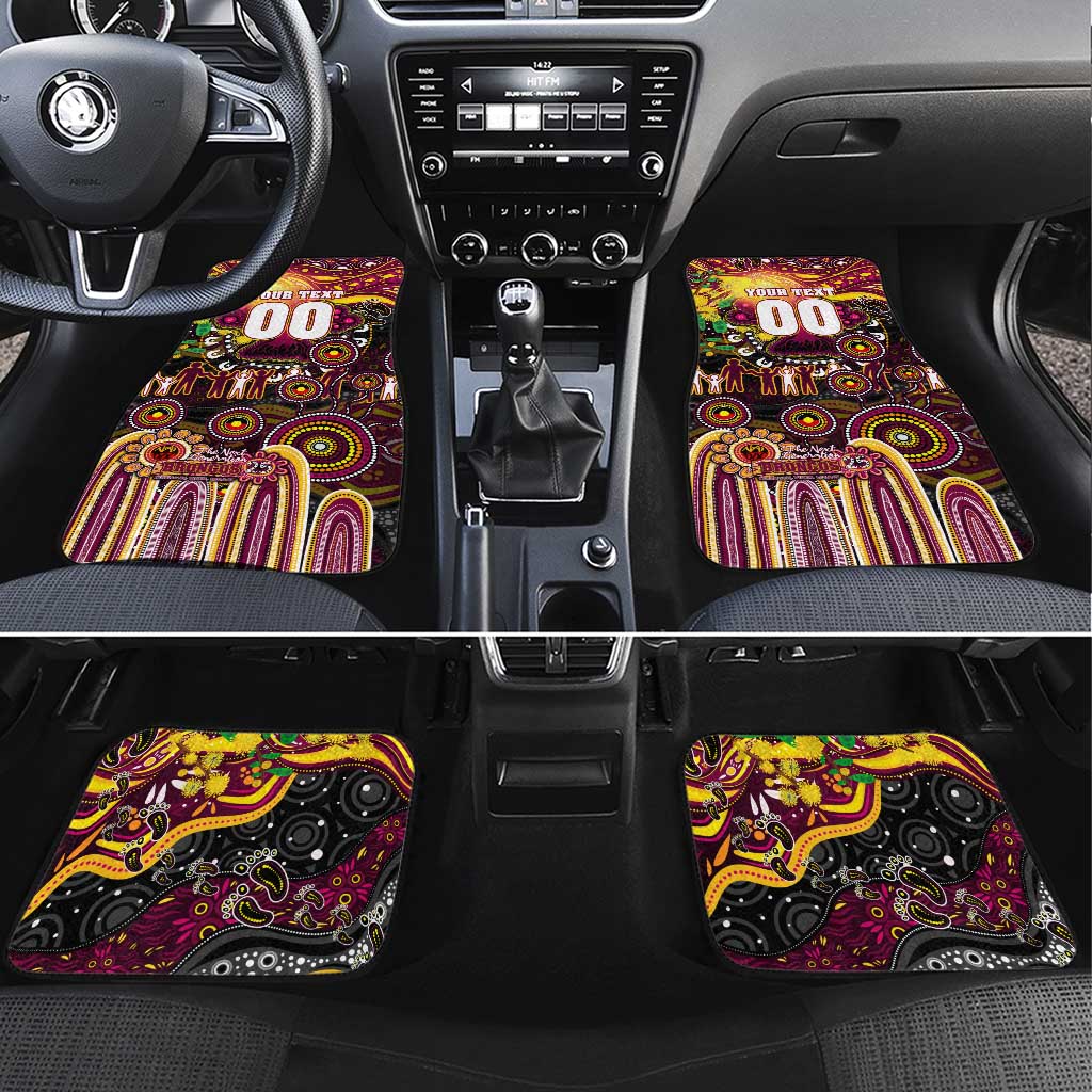 NAIDOC Week 2025 Broncos Rugby Car Mats Aboriginal Dot Painting