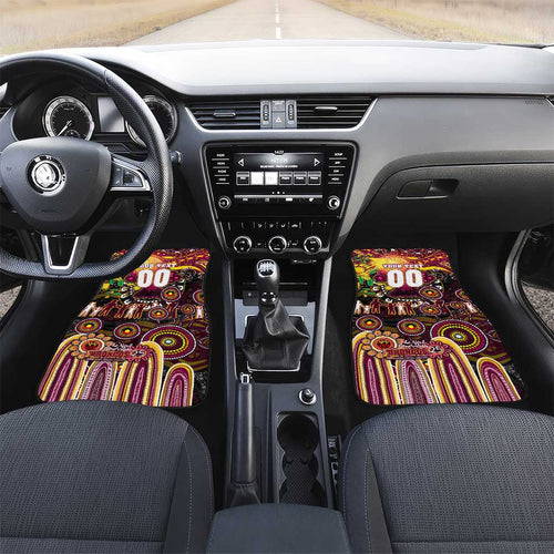 NAIDOC Week 2025 Broncos Rugby Car Mats Aboriginal Dot Painting