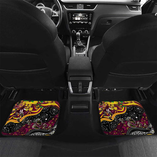 NAIDOC Week 2025 Broncos Rugby Car Mats Aboriginal Dot Painting