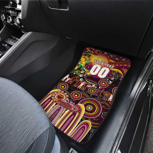NAIDOC Week 2025 Broncos Rugby Car Mats Aboriginal Dot Painting