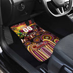NAIDOC Week 2025 Broncos Rugby Car Mats Aboriginal Dot Painting